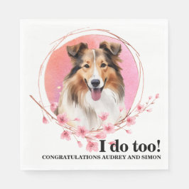 Guardanapo De Papel Shetland Sheepdog Wedkins Com Foto De Cães