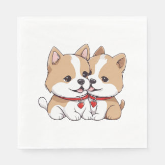 Guardanapo De Papel shiba inu filhote T-Shirt clássico