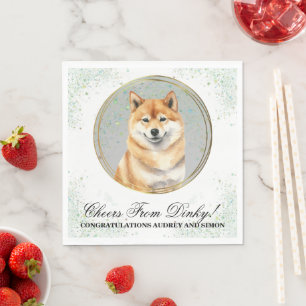 Guardanapo De Papel Shiba inu Wedding Napkins com Cães Foto