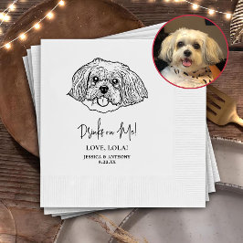 Guardanapo De Papel Shih Tzu Dog Bebidas Personalizadas em Mim