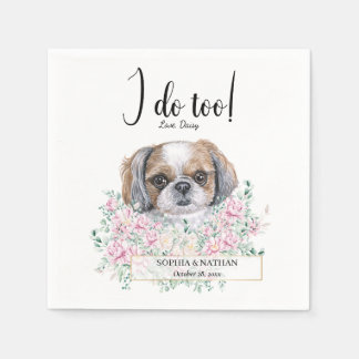 Guardanapo De Papel Shih Tzu Dog Casamento Cocktail Napkins