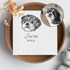 Guardanapo De Papel Shih Tzu Dog Personalizado Eu Faço Muito Napkins