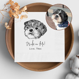 Guardanapo De Papel Shih Tzu Dog Personalizou Bebida Em Mim
