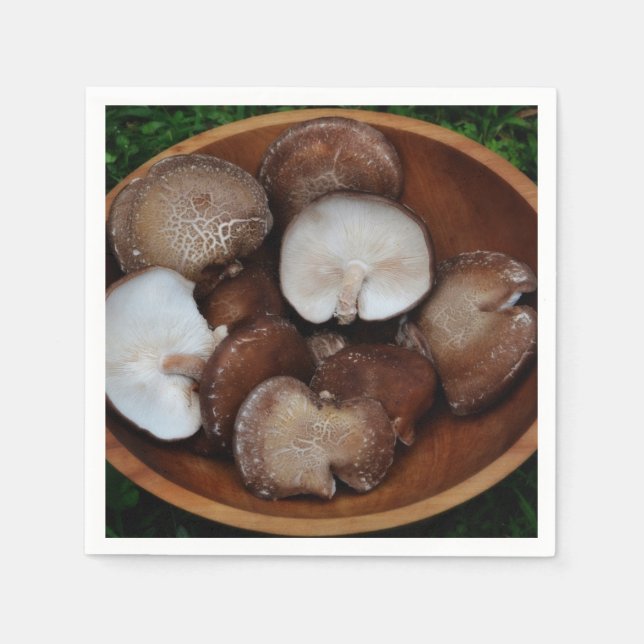 Guardanapo De Papel Shiitake Mushroom Paper Napkin (Frente)