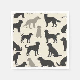 Guardanapo De Papel Silhouette Breed Elegante Napkins - Chic Canino