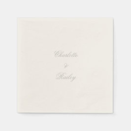 Guardanapo De Papel Silver Wedding