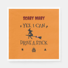 Guardanapo De Papel Sim, Eu Posso Dirigir Um Pau Diz A Bruxa