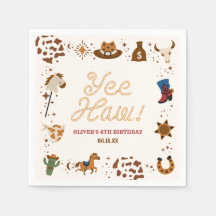 Sim, Haw! Festa de aniversário Rodeo do Cowboy Oci