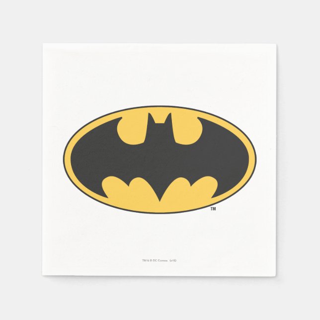 Guardanapo De Papel Símbolo Batman | Logotipo Oval (Frente)