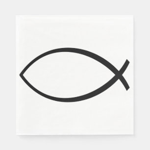 Guardanapo De Papel Símbolo Christian Fish (Ichthys)