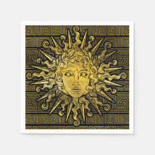 Guardanapo De Papel Símbolo de Apollo Sun no teste padrão chave greg