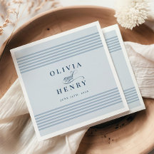 Símbolo de Casamento de Greve Azul Costeira Elegan