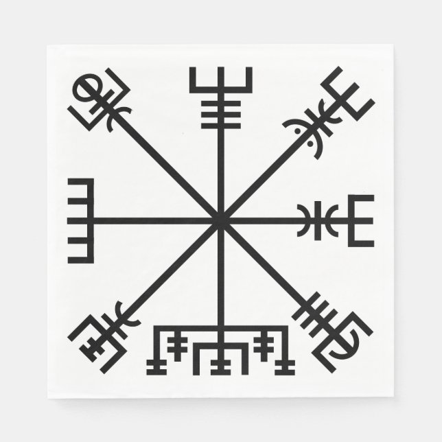Guardanapo De Papel Símbolo de Vegvisir (Frente)
