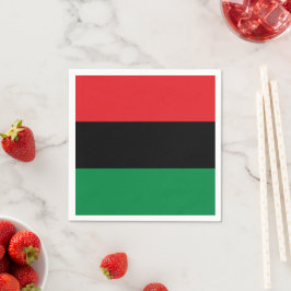 Guardanapo De Papel Símbolo Pan-Africano Flag & Unia / fã esportivo