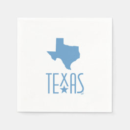 Guardanapo De Papel Símbolos do Texas, estado do Texas, azul