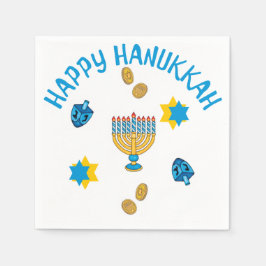 Guardanapo De Papel Símbolos Hanukkuh