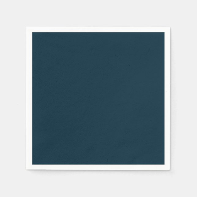 Guardanapo De Papel Simple Bold Dark Blue Party (Frente)
