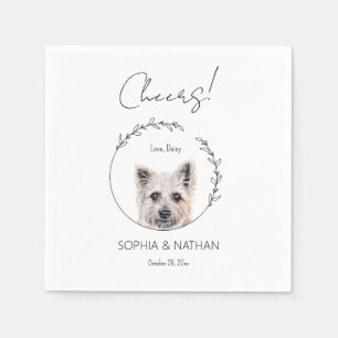 Guardanapo De Papel Simple Cairn Terrier Dog Wedktail Napkins
