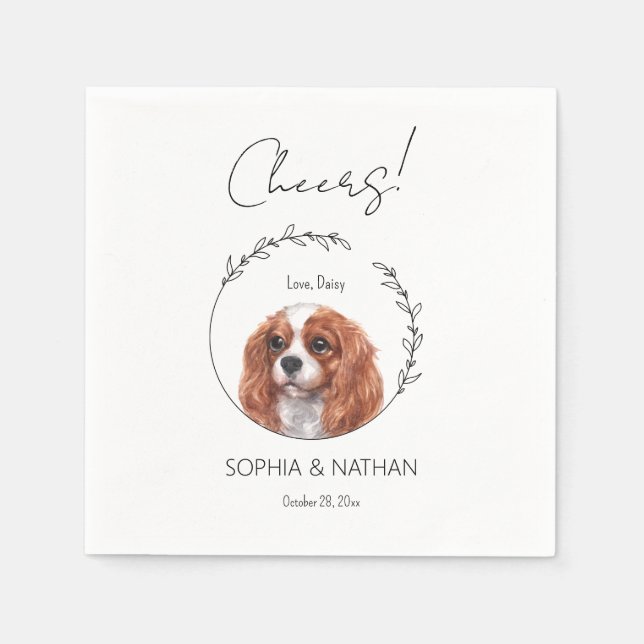 Guardanapo De Papel Simple Cavalier Weding Cocktail Napkins (Frente)