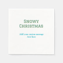 Simple minimal green happy holidays Christmas