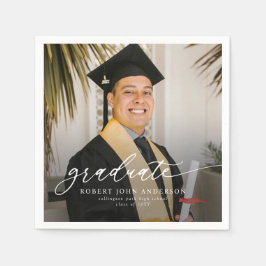 Guardanapo De Papel Simple Modern 2026 Photo Graduation