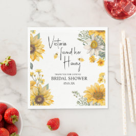 Guardanapo De Papel Simple She’s Found Her Honey Bee Bridal Shower