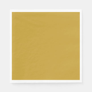 Guardanapo De Papel simples cores sólidas personalizadas mostarda dour
