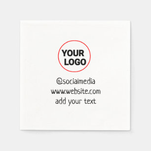 Guardanapo De Papel simples e minimamente personalizado adicione o end