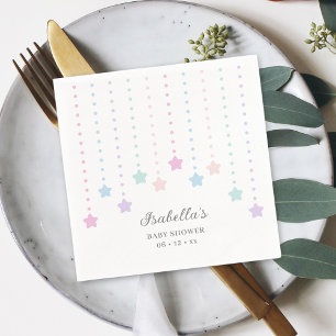 Guardanapo De Papel Simples Elegante Brilhante Pequeno Chá de fraldas 