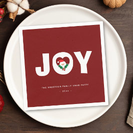 Guardanapo De Papel Simples Elegante Festa de Alegria de Papais noeis 