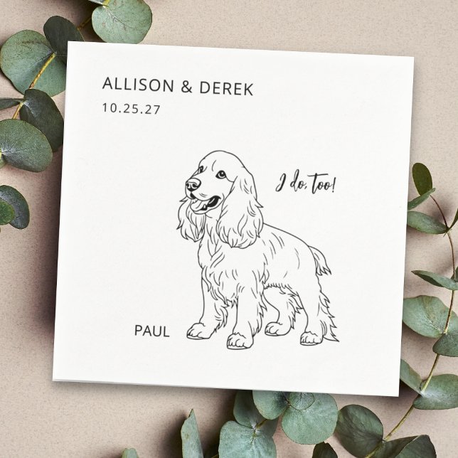 Guardanapo De Papel Simples Eu Faço Coquetel De Recepção de casamento  (Criador carregado)