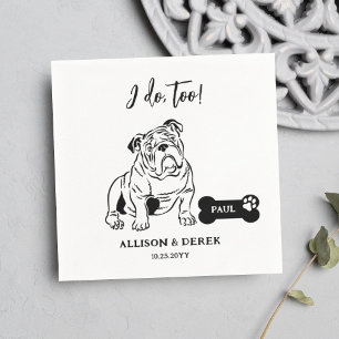 Guardanapo De Papel Simples Faço Muito Casamento De Cachorro Desenhand