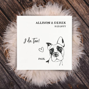 Guardanapo De Papel Simples Faço Muito Nome De Cachorro Boxer Casament