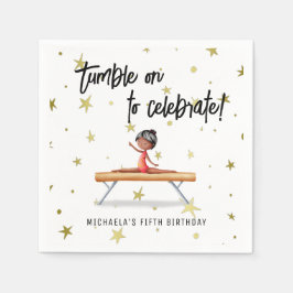 Guardanapo De Papel Simples ginástica Balança Beam Girl Aniversário