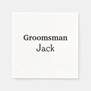 Guardanapo De Papel SIMPLES MINIMAL adicione seu nome custom padrinho