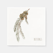 Simples Pine Cones Abençoa Cocktail de Ação de Gra