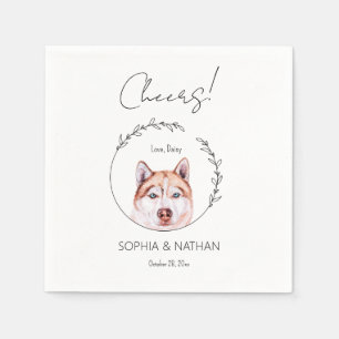 Guardanapo De Papel Simples Rouco Cachorro Casamento Cachorro Nápoles
