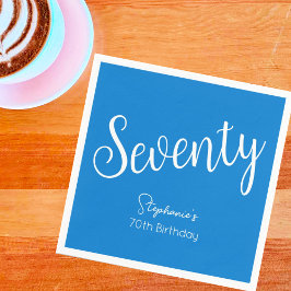 Guardanapo De Papel Simplesmente moderna Festa de aniversário 70 Azul