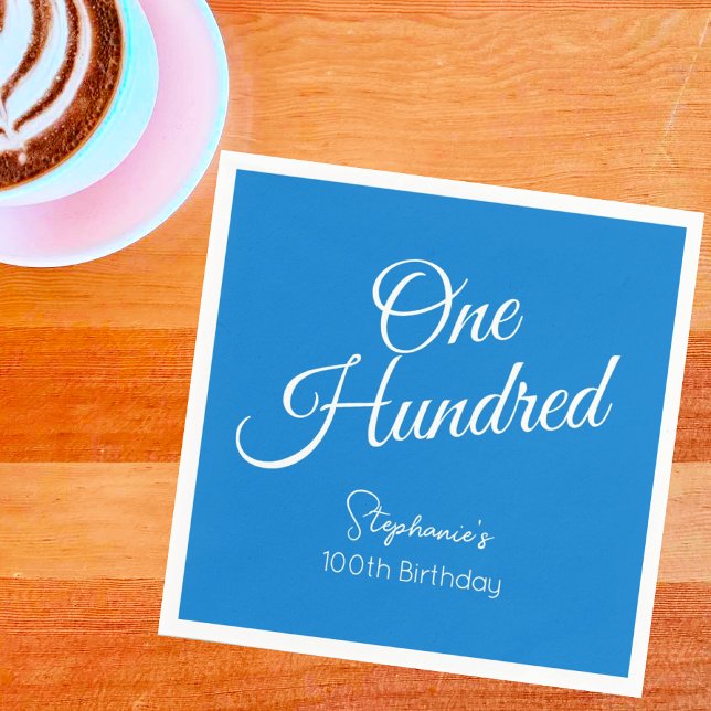 Guardanapo De Papel Simplesmente moderna Festa de aniversário Azul 100 (Criador carregado)