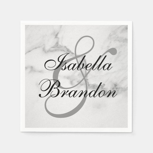 Guardanapo De Papel Simplesmente Perfeito Marble Napkin (Frente)