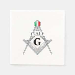 Guardanapo De Papel sinal da maçonaria italiana