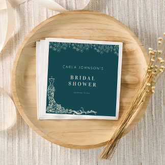 Guardanapo De Papel Sinal de boas-vindas do chá de panela de casamento