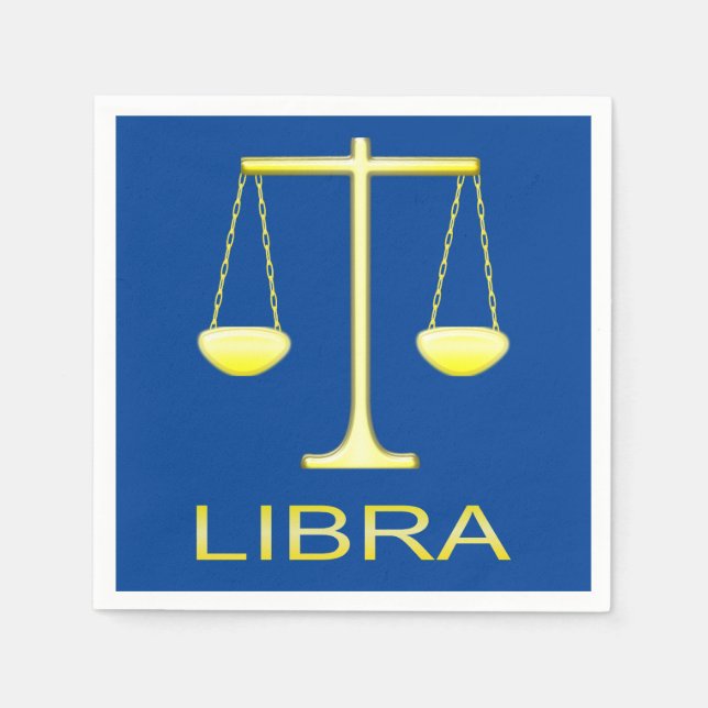 Guardanapo De Papel Sinal de estrela do Ouro Libra Escala (Frente)