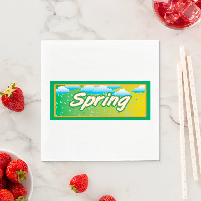 Guardanapo De Papel Sinal de Faixa de Primavera (Criador carregado)