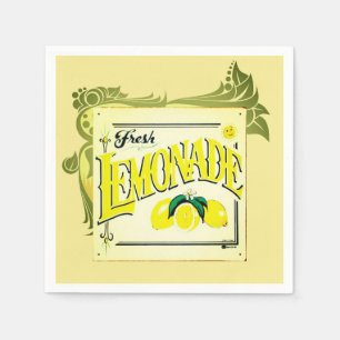 Guardanapo De Papel Sinal de limonada limão fruta de Verão