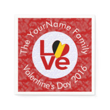 Sinalizador Belga Red LOVE Personalizado