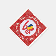 Sinalizador Chad Red LOVE Personalizado