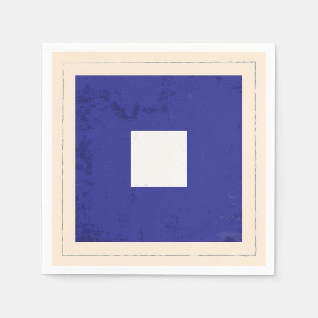 Guardanapo De Papel Sinalizador do sinal "P" em letras náuticas (Frente)