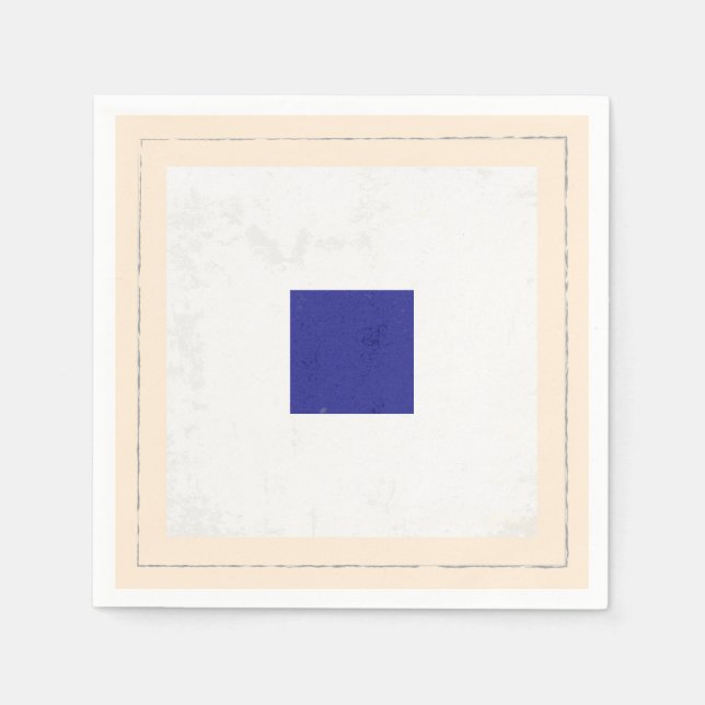 Guardanapo De Papel Sinalizador do sinal "S" em letras náuticas (Frente)