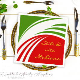 Guardanapo De Papel Sinalizador Italiano Personalizado